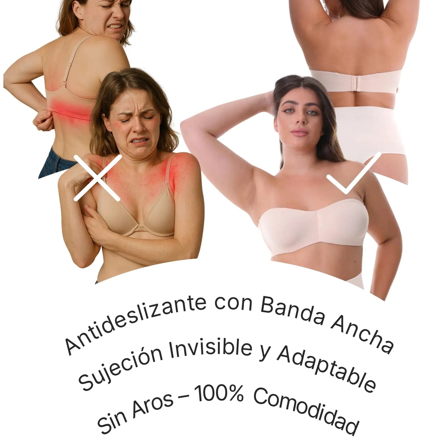Sujetador Glow Comfort™ Premium - Soporte y Moldeo Completo Sin Tirantes + Regalos