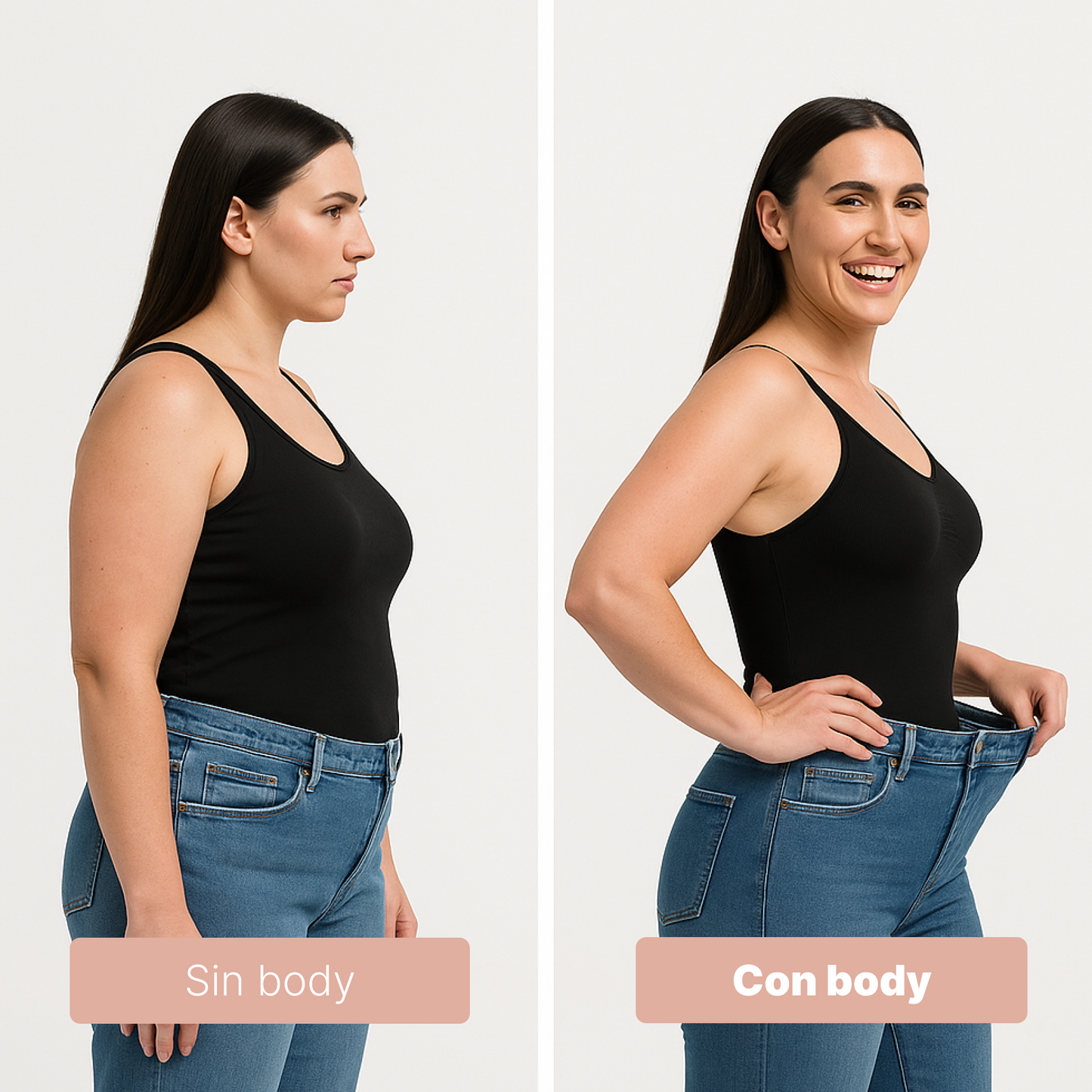 Body Glow™ Moldeador con Control de Abdomen y Soporte sin Sujetador