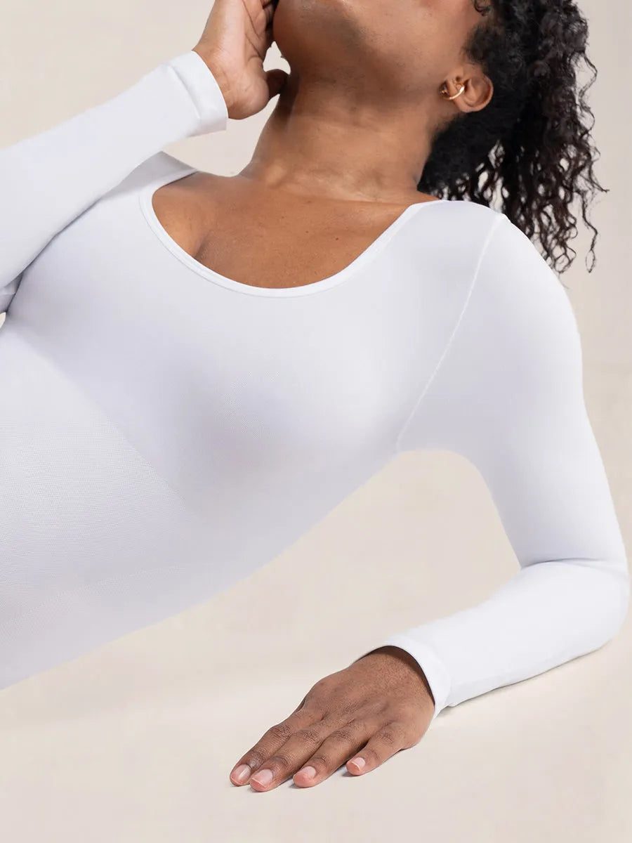 Camiseta Moldeadora de Manga Larga Glow Essentials™ – Comodidad Todo el Día